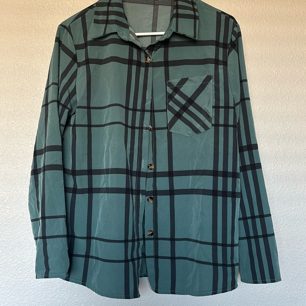 Plaid button up shirt